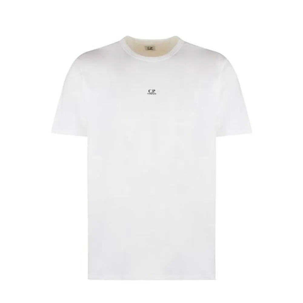 24/1 Jersey Relaxed Garment Dyed T-shirt Gauze White