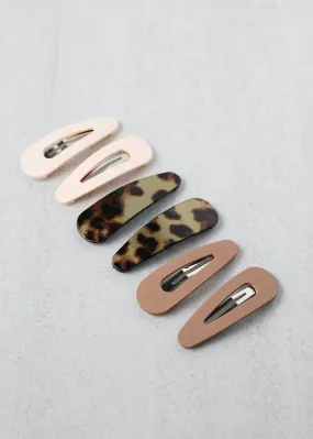6 PC Assorted Snap Clip