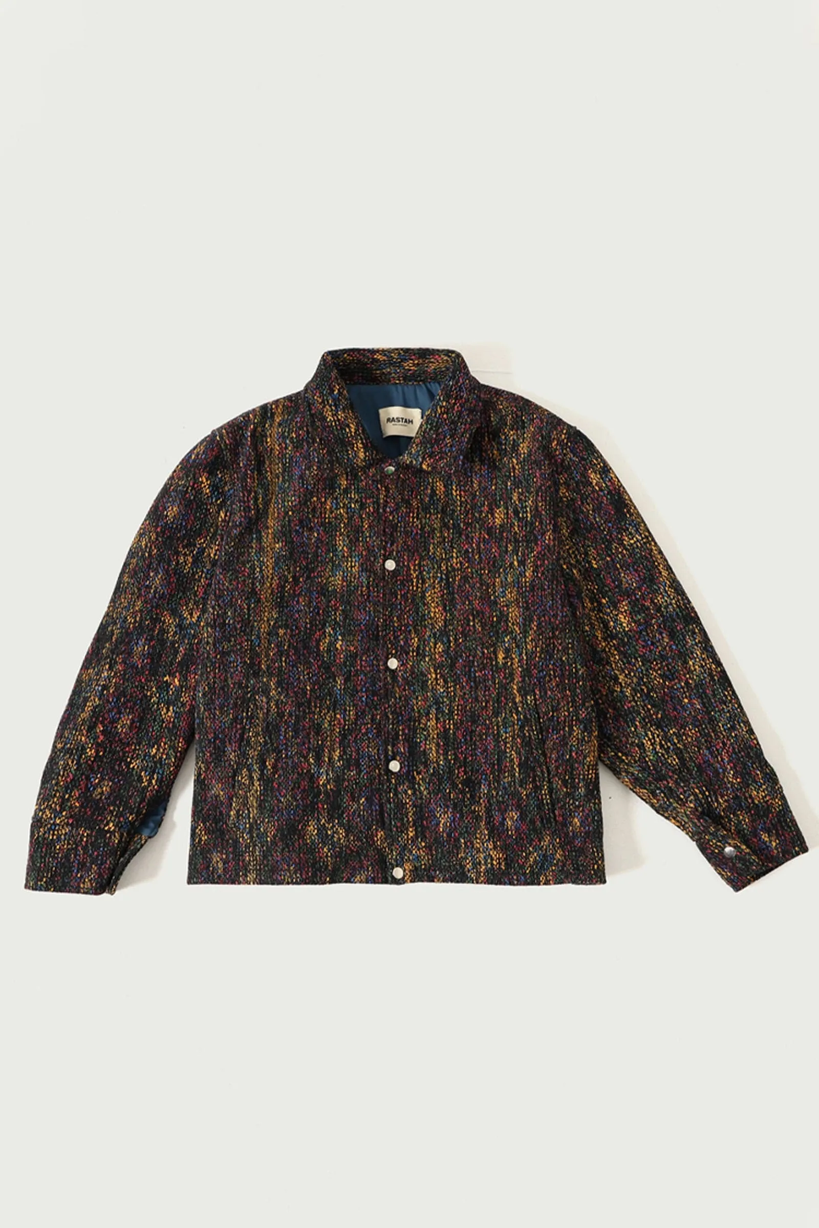 ABSTRACT BLOCK PRINT COACH JACKET