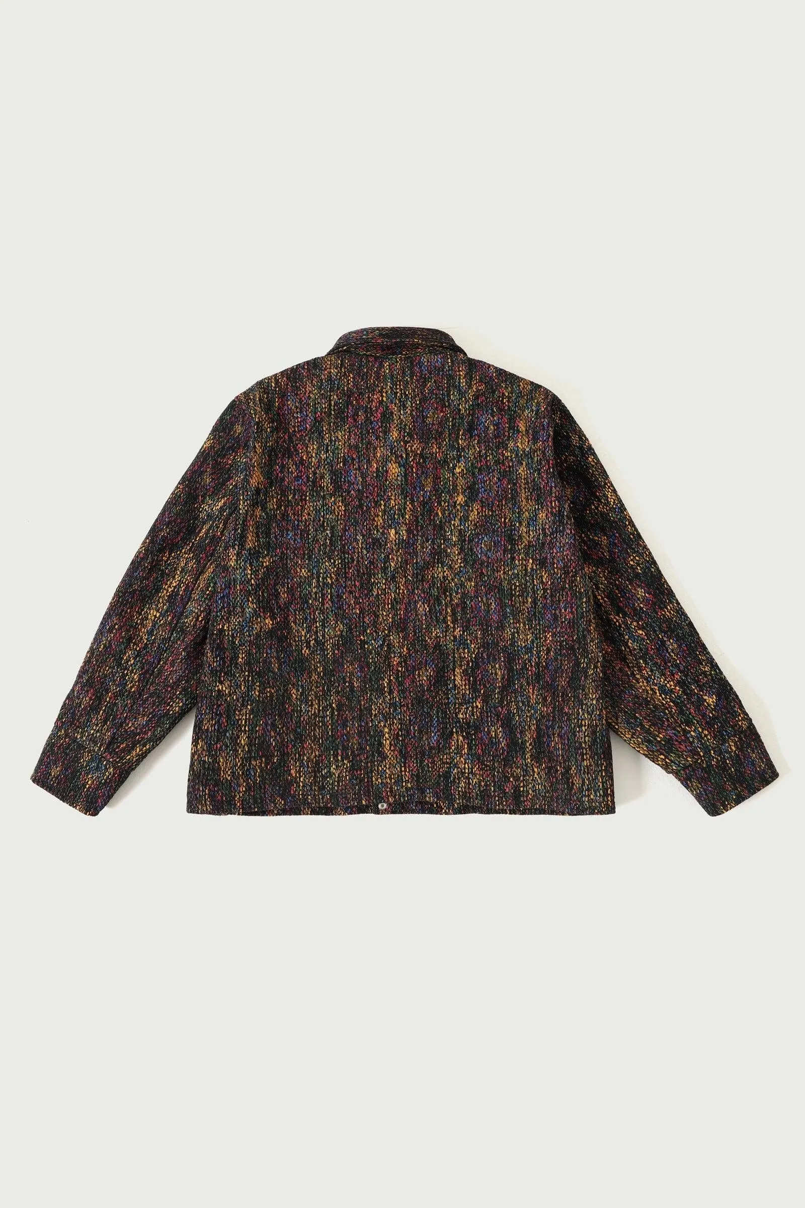 ABSTRACT BLOCK PRINT COACH JACKET