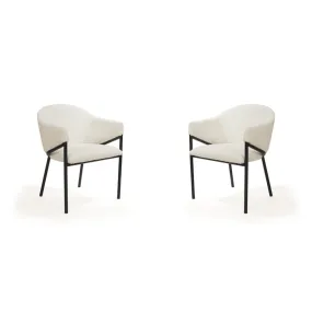 Aidan Armchair - Polar Bouclé - Set of 2