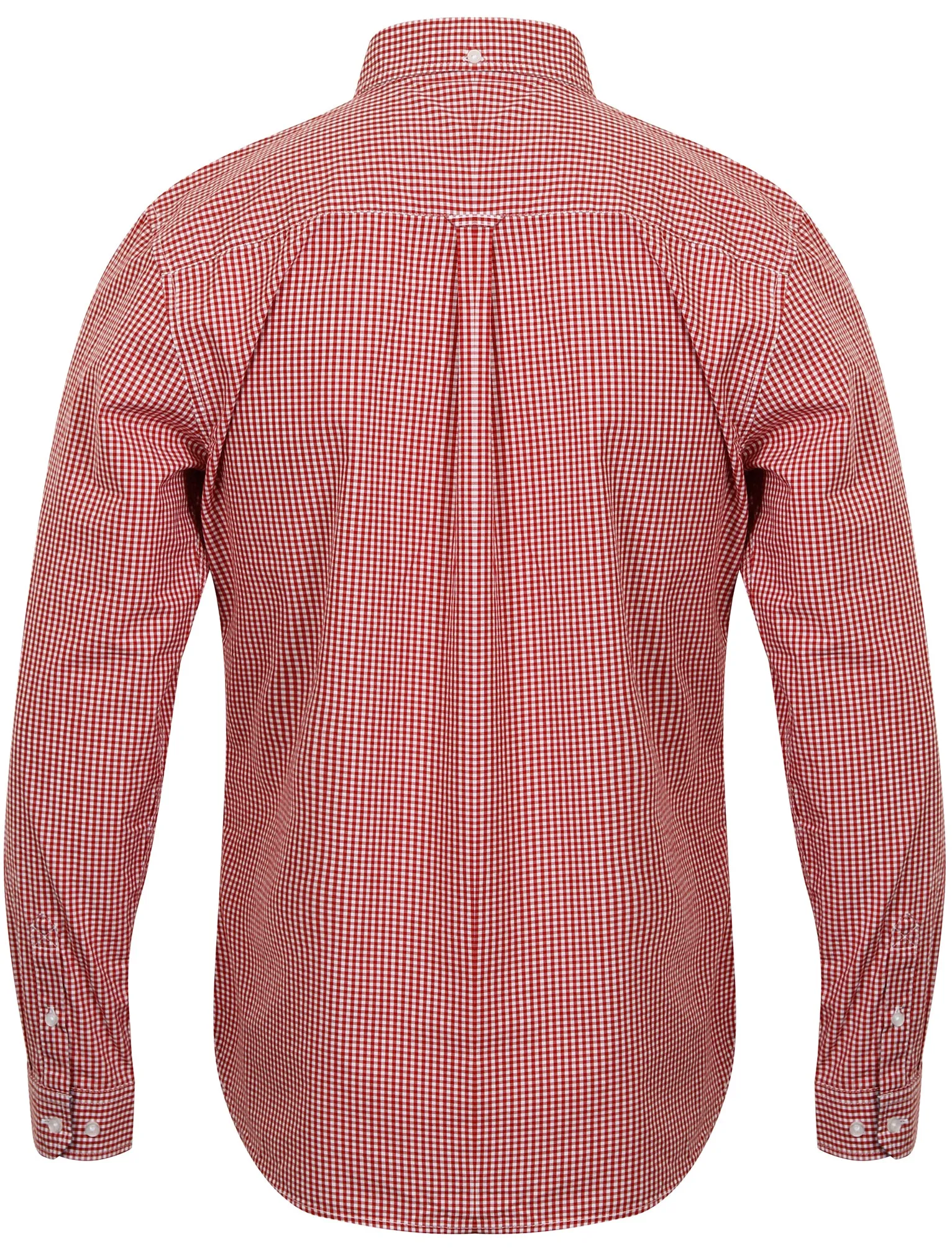 Ashbridge Gingham Long Sleeve Shirt in Rio Red - Le Shark