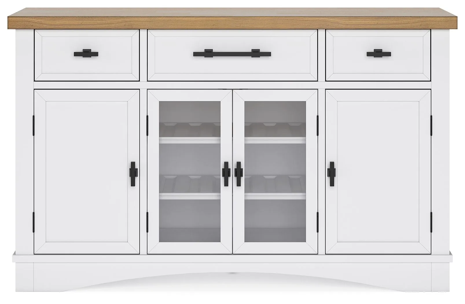Ashbryn - White / Natural - Dining Room Server