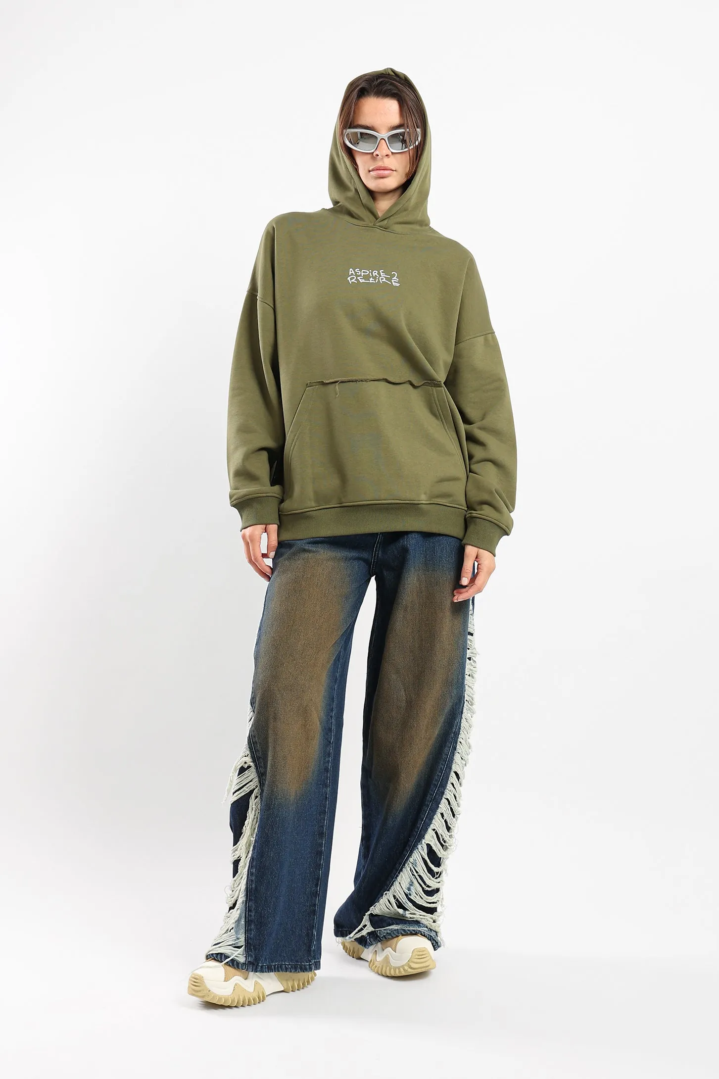 ASPIRE 2 RETIRE HOODIE - KHAKI