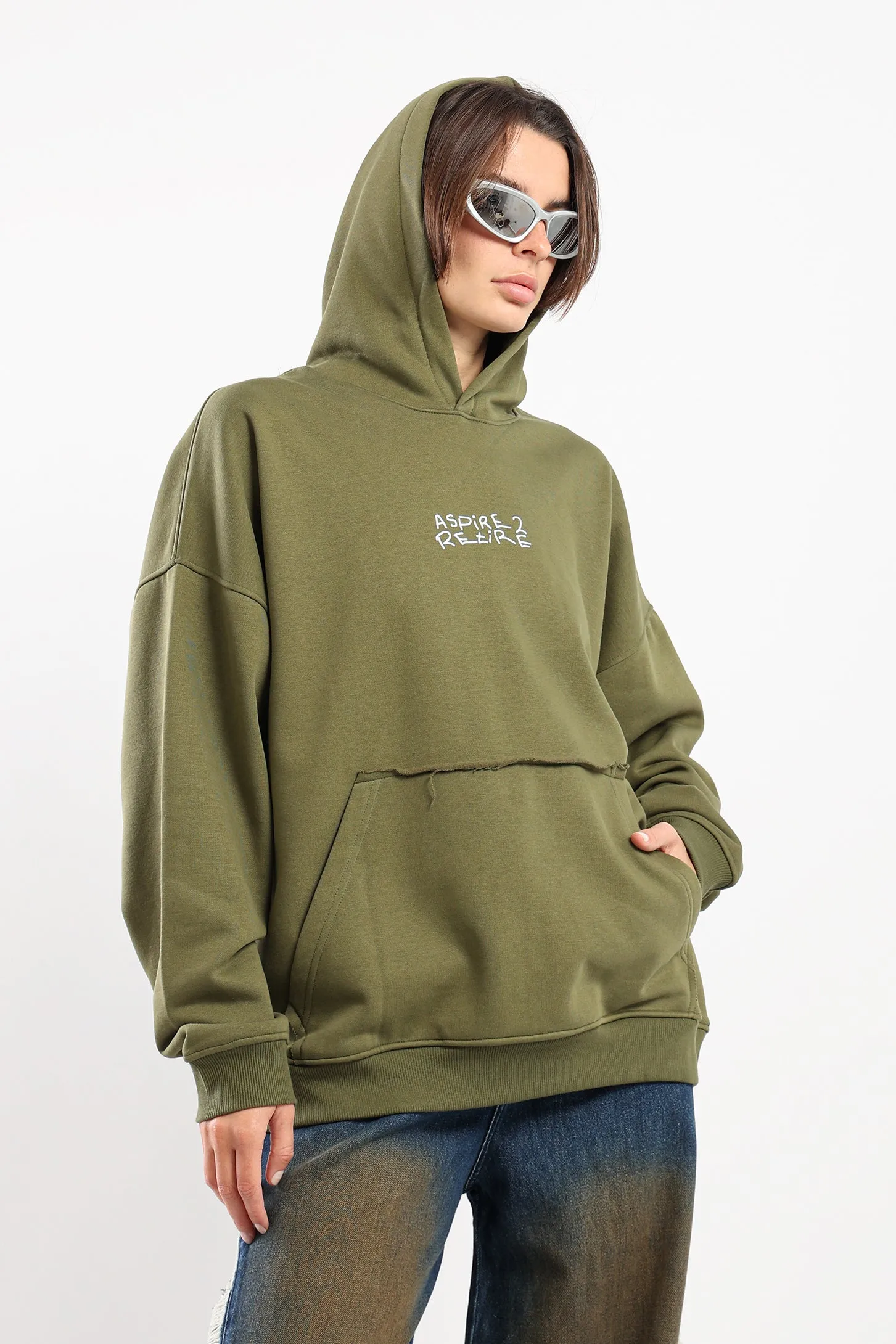 ASPIRE 2 RETIRE HOODIE - KHAKI
