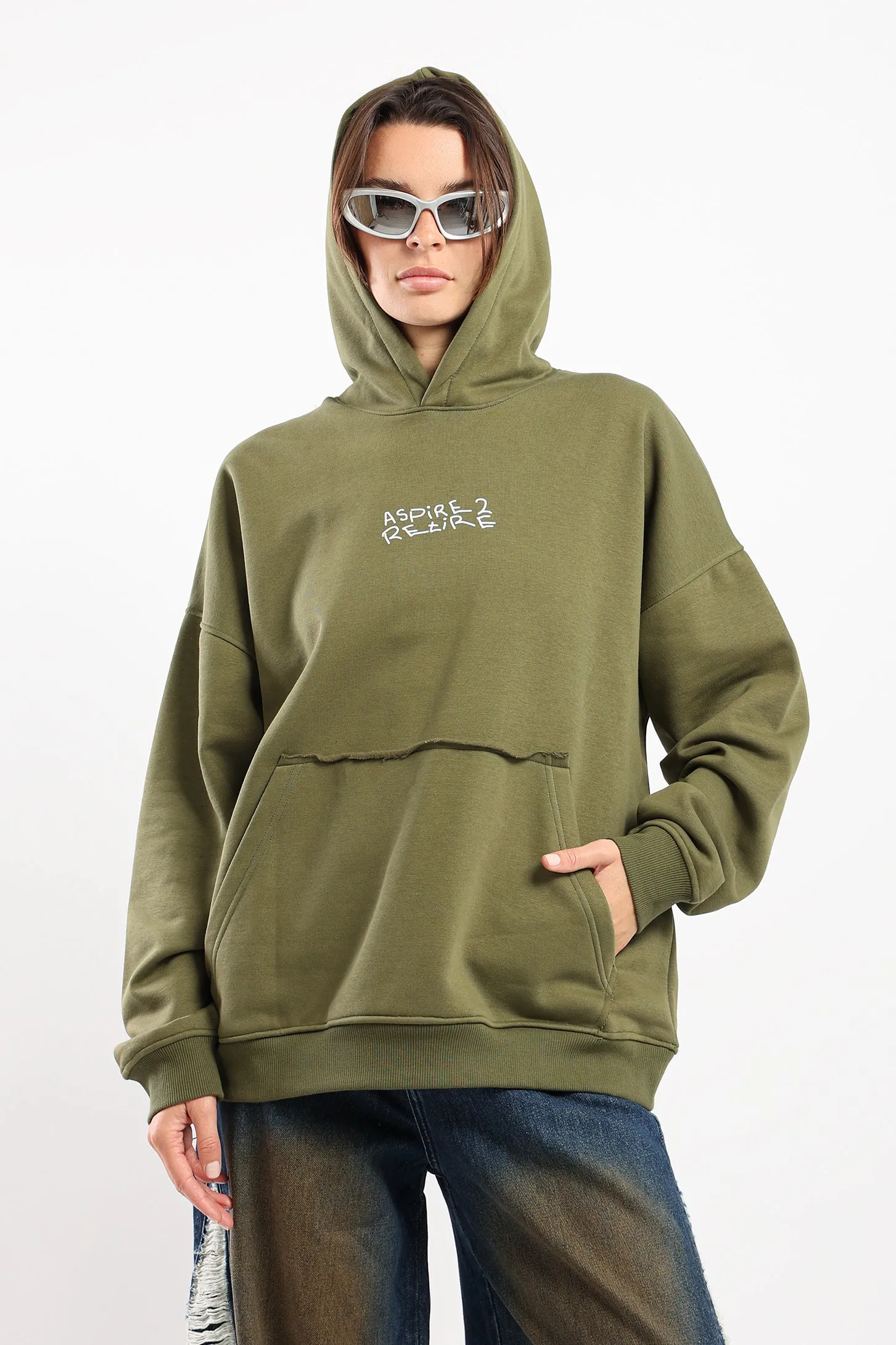 ASPIRE 2 RETIRE HOODIE - KHAKI