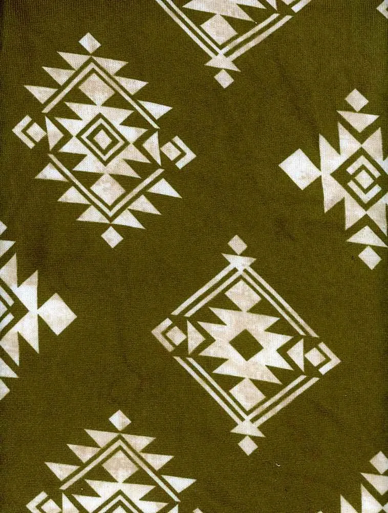 AZTEC WITH SLUB EFFECT PRINTED ON POLYESTER SPANDEX YUMMY HACCCI NFE210317B-022