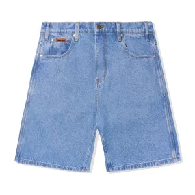 Baggy Denim Shorts, Washed Indigo