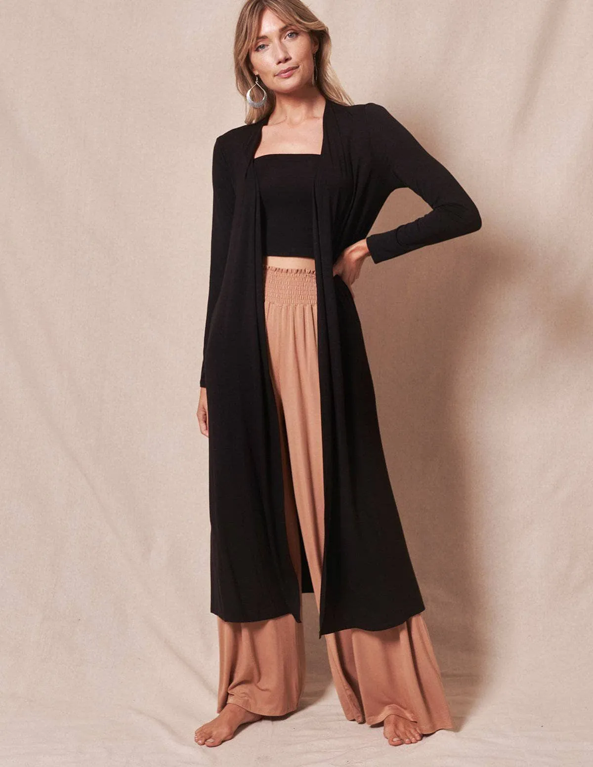 Bamboo Long Cardigan Wrap - As-Is-Clearance