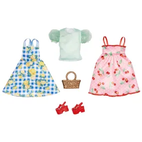 Barbie Clothes, Picnic-themed Fashion And Accessory 2-Pack For Barbie Dolls