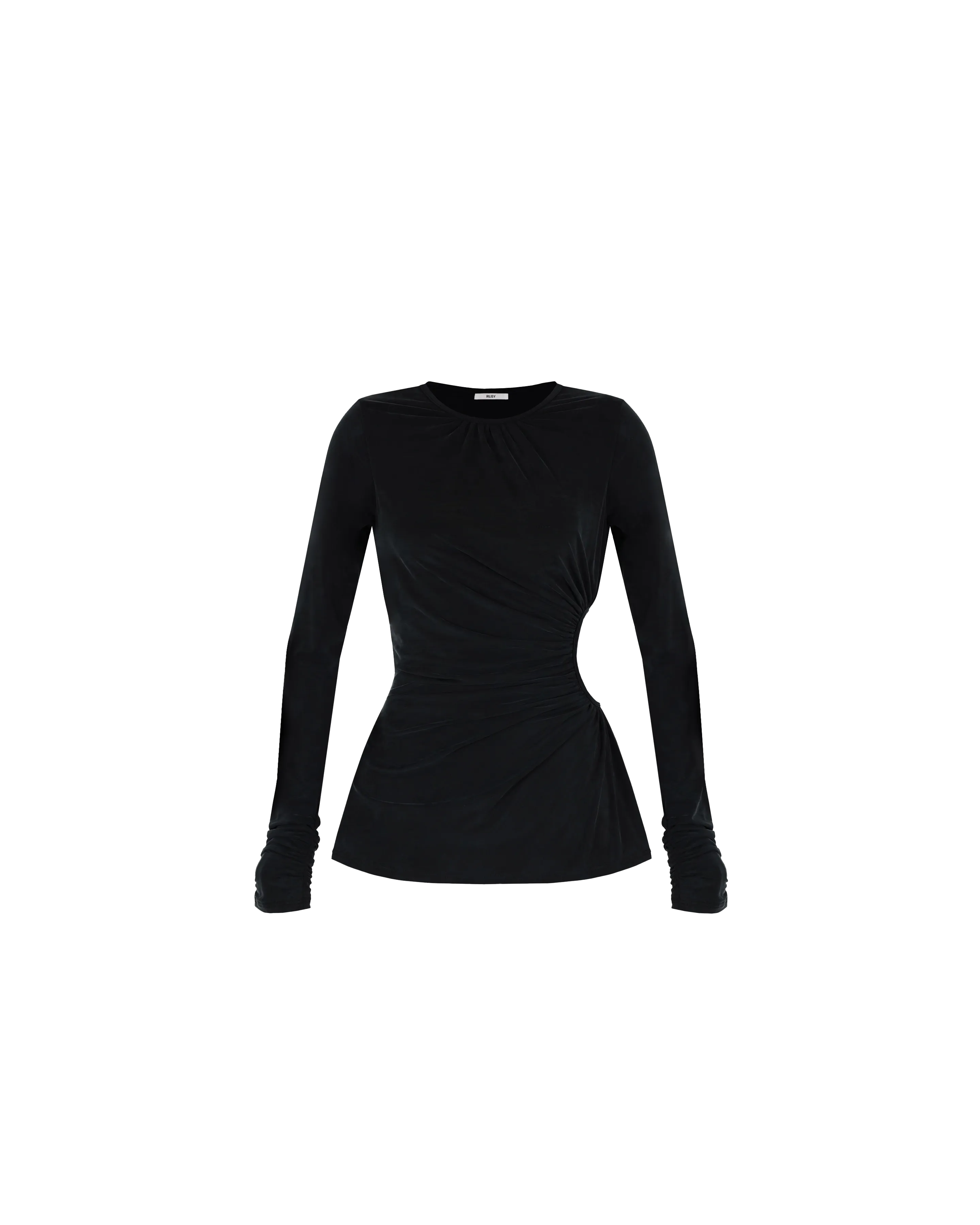 BETTINA CUT-OUT TOP BLACK