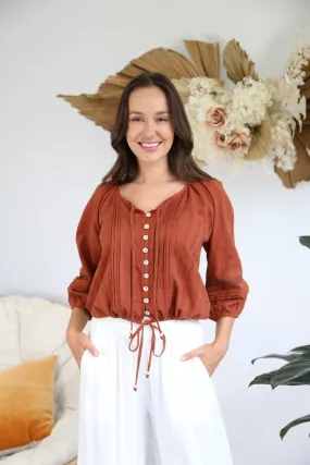 Billie Blouse Cocoa