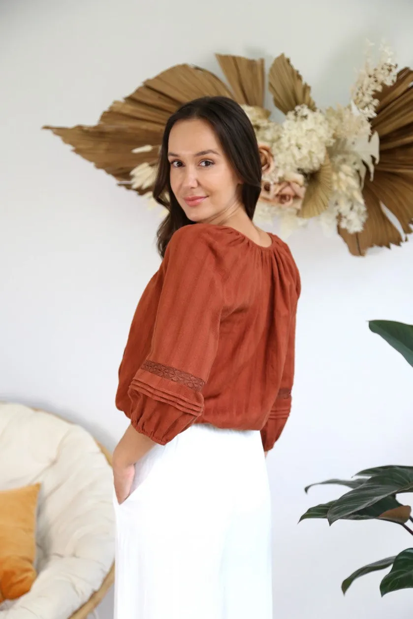 Billie Blouse Cocoa