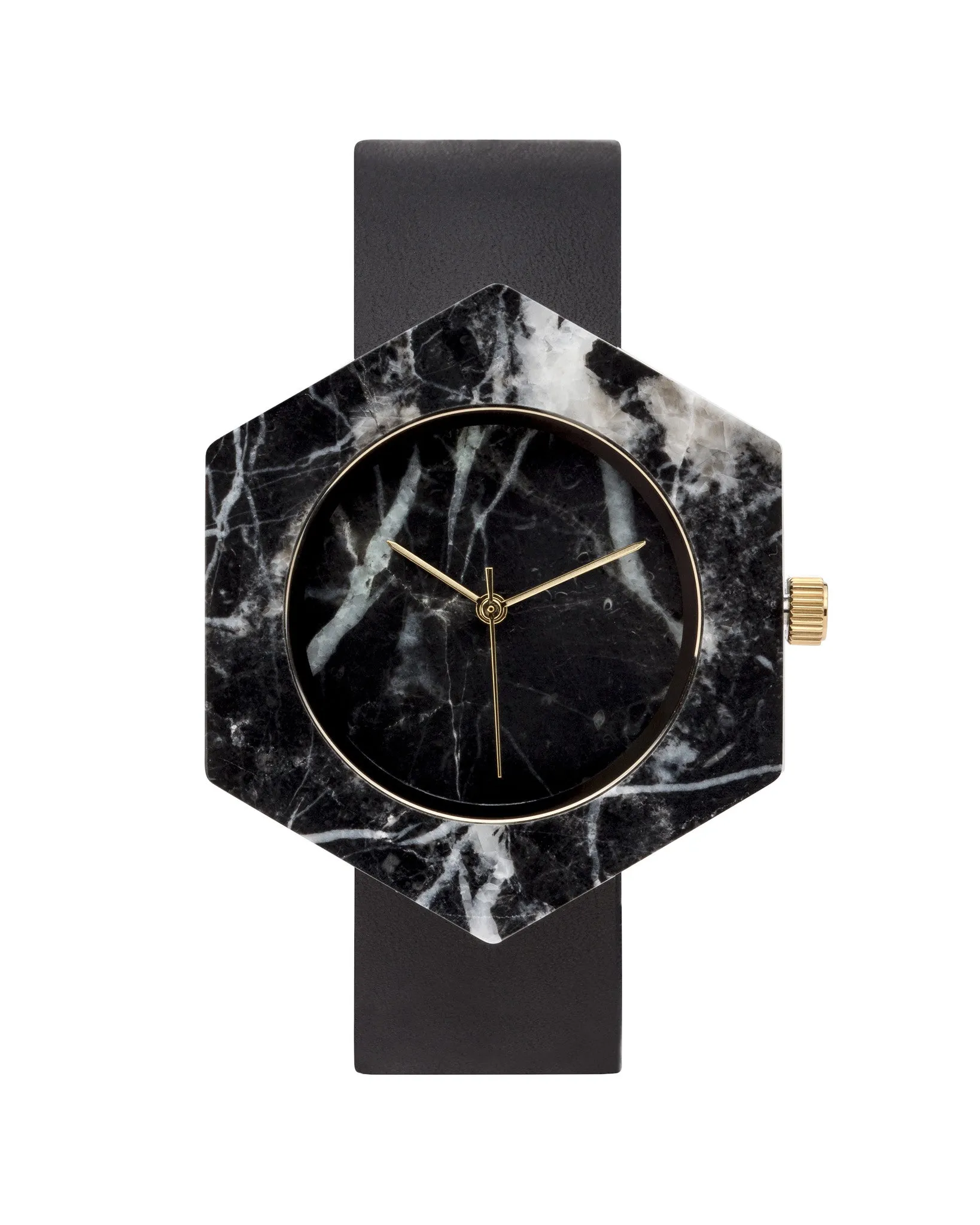 Black Marble Hex Mason Watch ****STRAP ONLY****