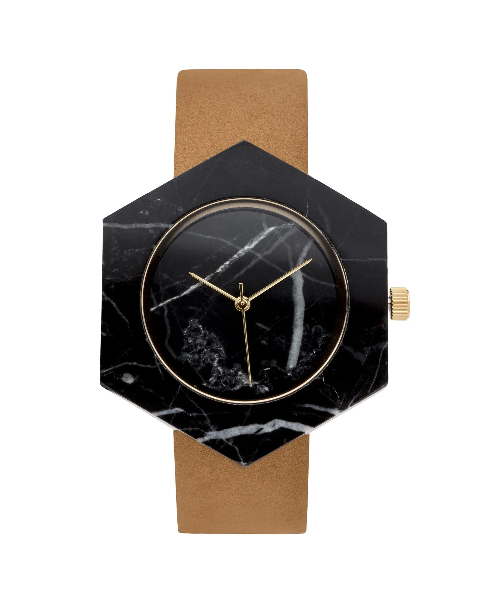 Black Marble Hex Mason Watch ****STRAP ONLY****