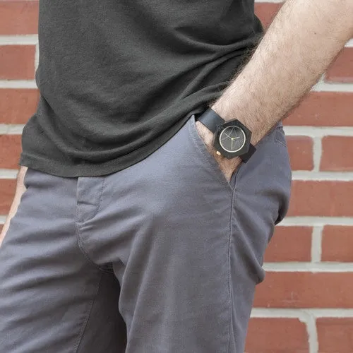 Black Marble Hex Mason Watch ****STRAP ONLY****