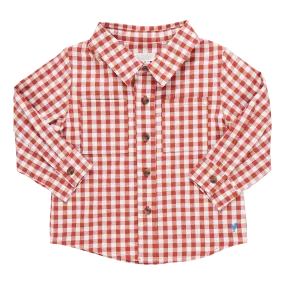 Boys Jack Shirt - Pony Gingham