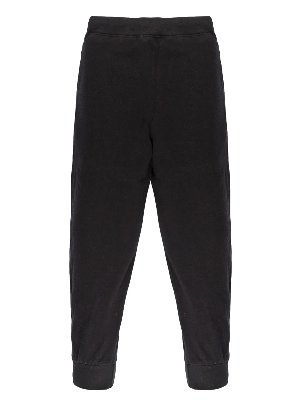 Boy's Printed Full Sleeve Round Neck Tee & Solid Track Pant Set