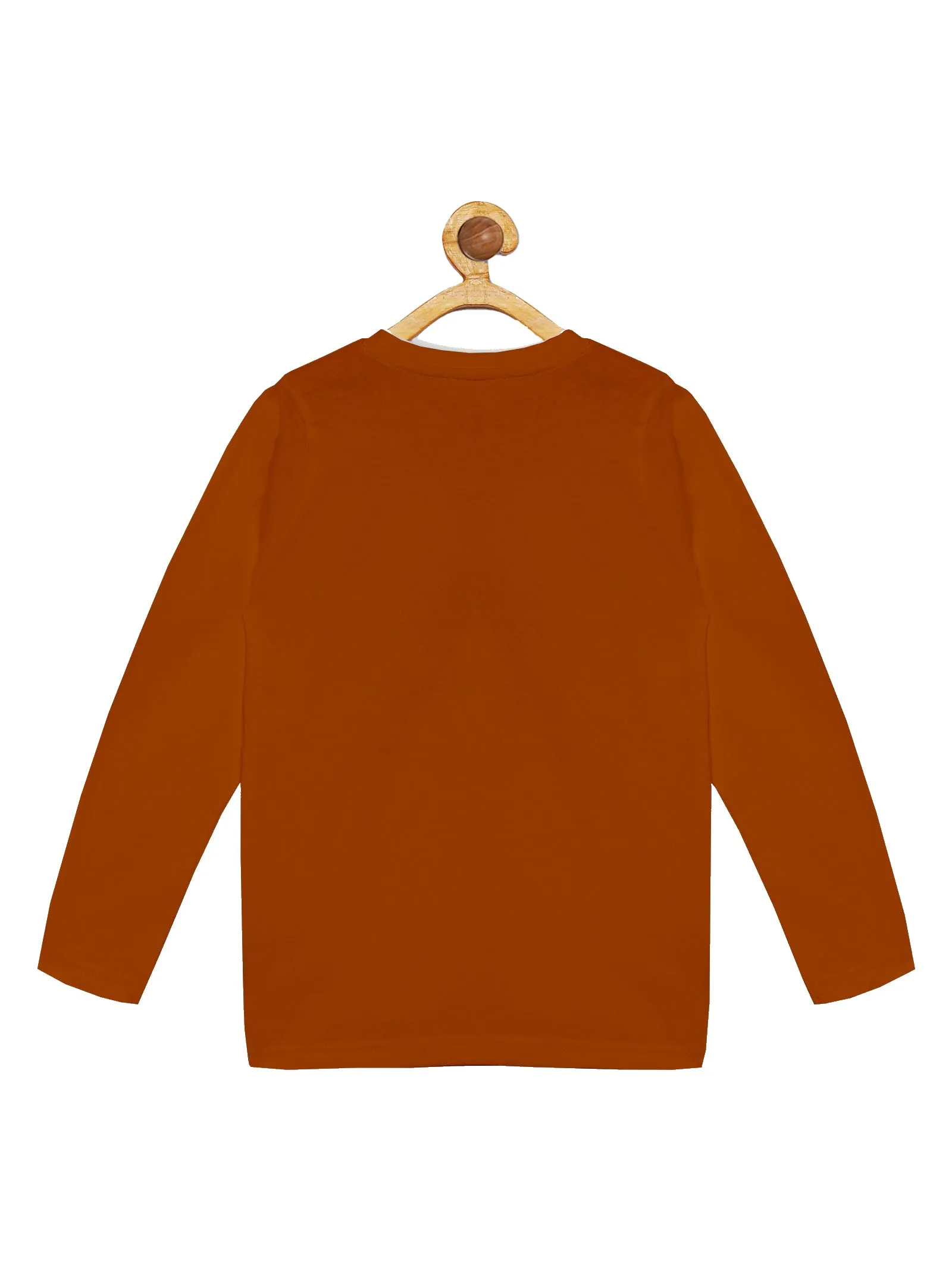 Boy's Printed Full Sleeve Round Neck Tee & Solid Track Pant Set