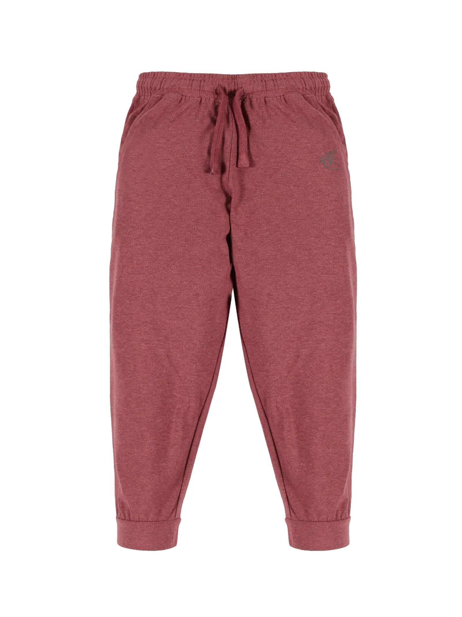 Boy's Printed Full Sleeve Round Neck Tee & Solid Track Pant Set