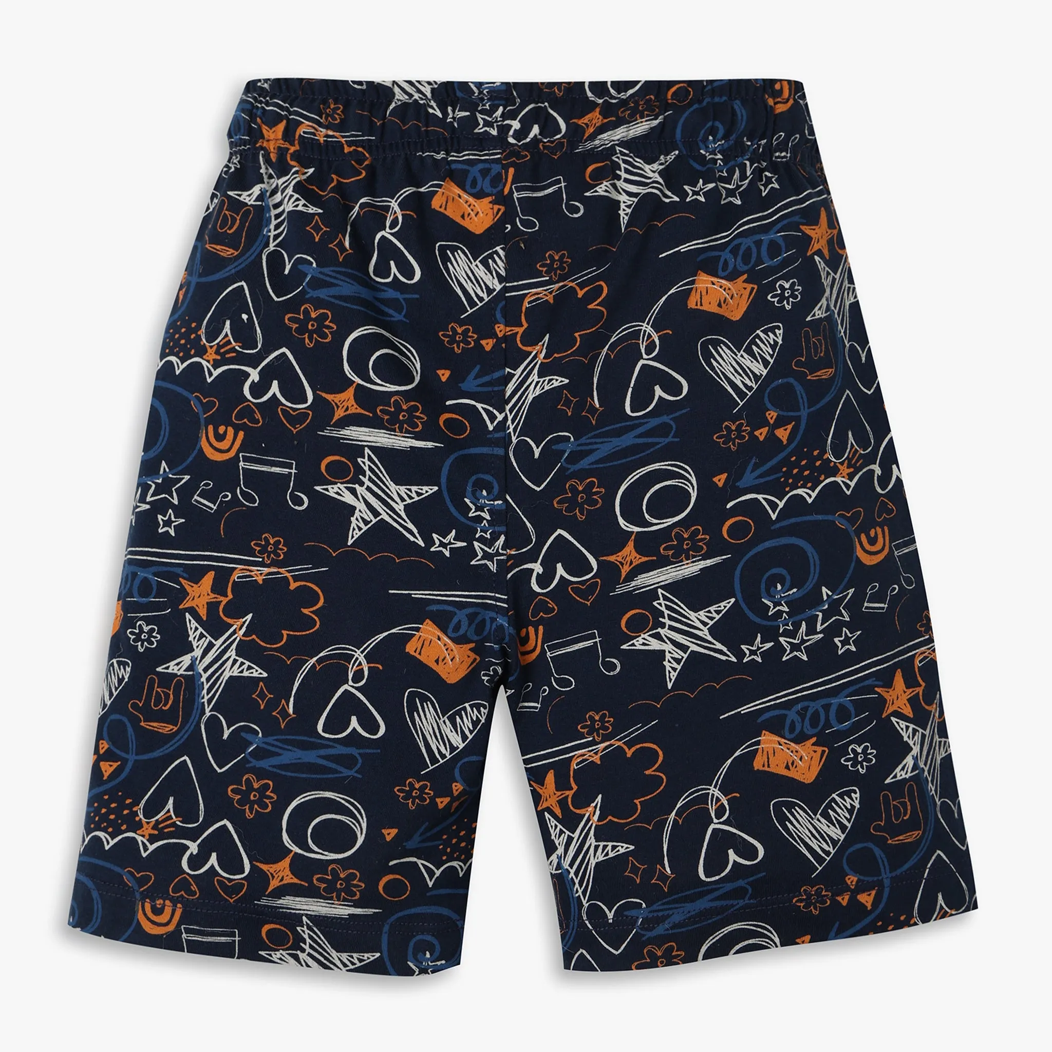 Boys Regular Fit Printed T-Shirt with Pyjama Sleepwear Set