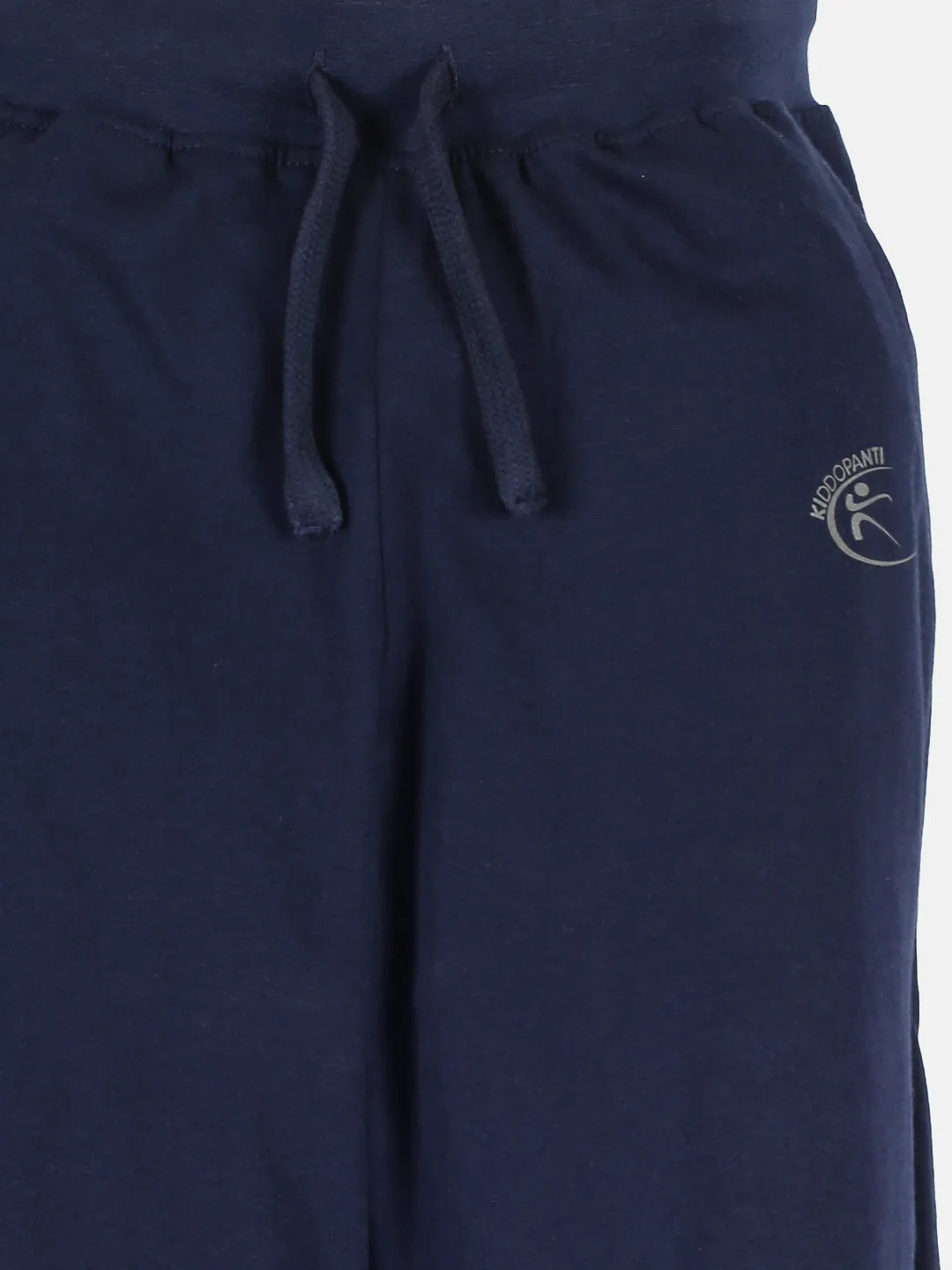 Boys Shoulder Panel Chest Print Tee & Solid Track Pant