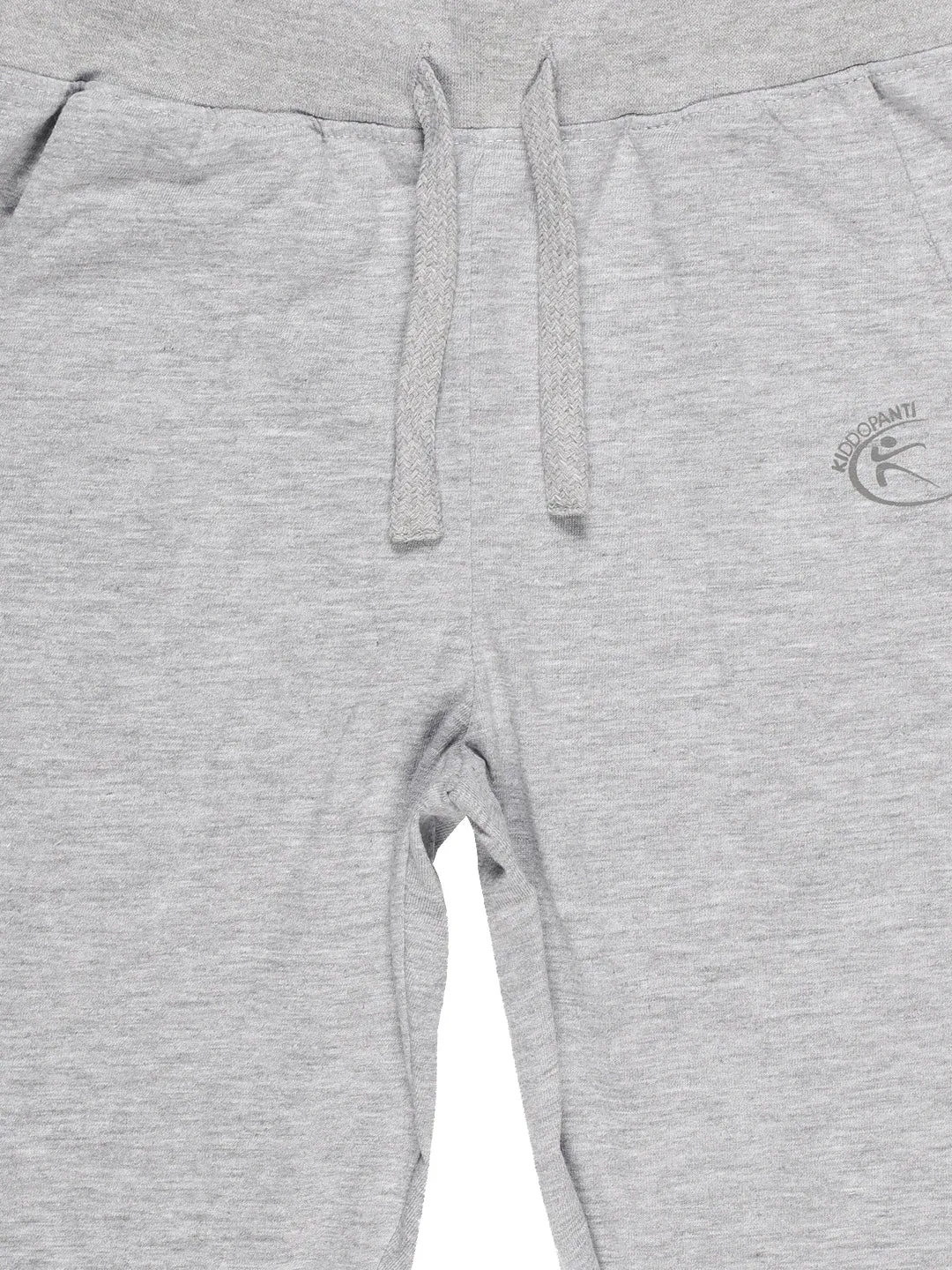 Boys Shoulder Panel Chest Print Tee & Solid Track Pant