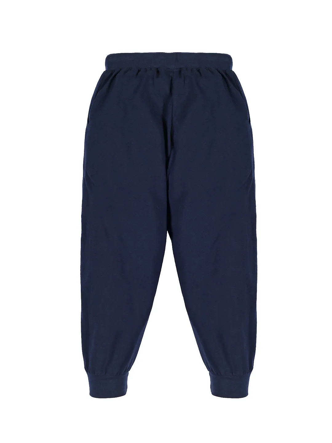 Boys Shoulder Panel Chest Print Tee & Solid Track Pant