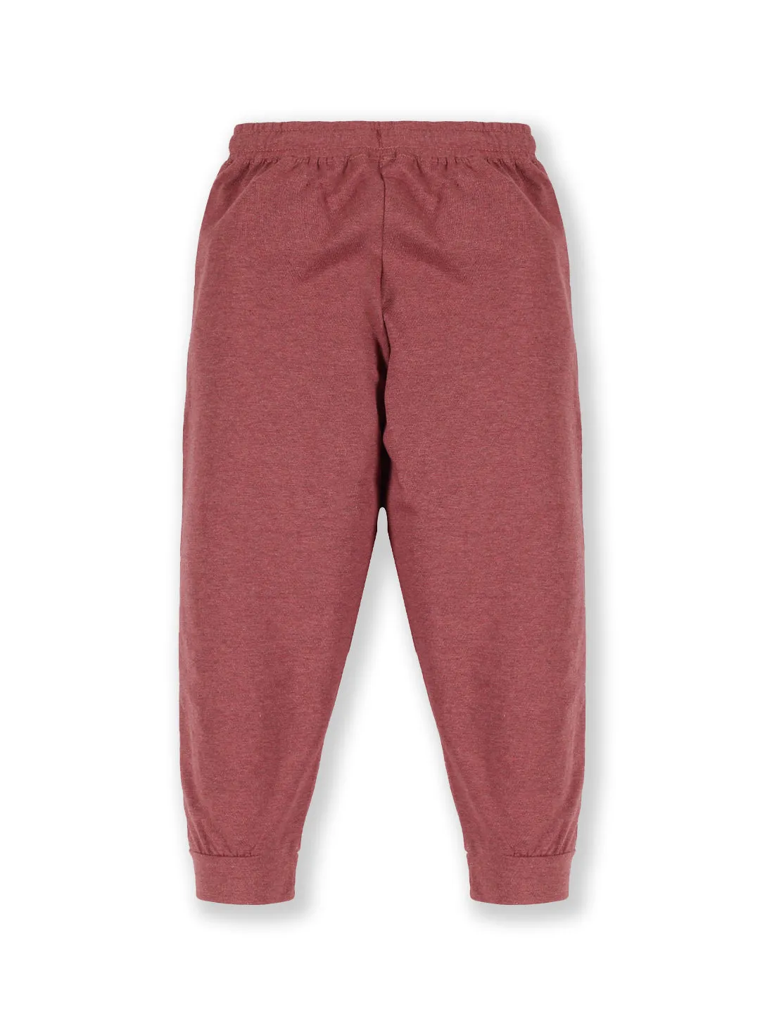 Boys Shoulder Panel Chest Print Tee & Solid Track Pant