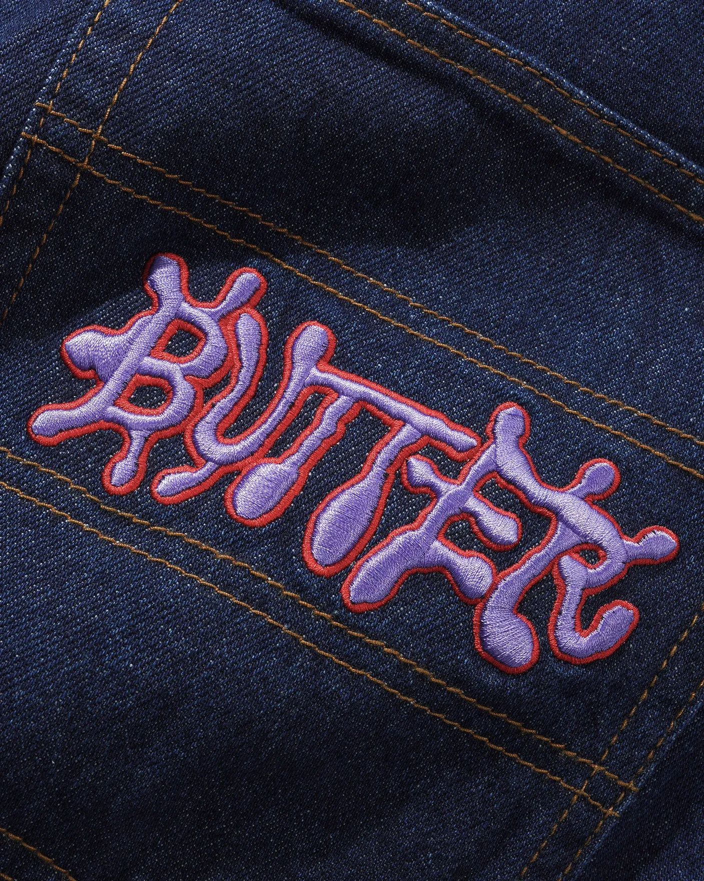 Butter Goods Ink Baggy Denim Jeans Raw Indigo