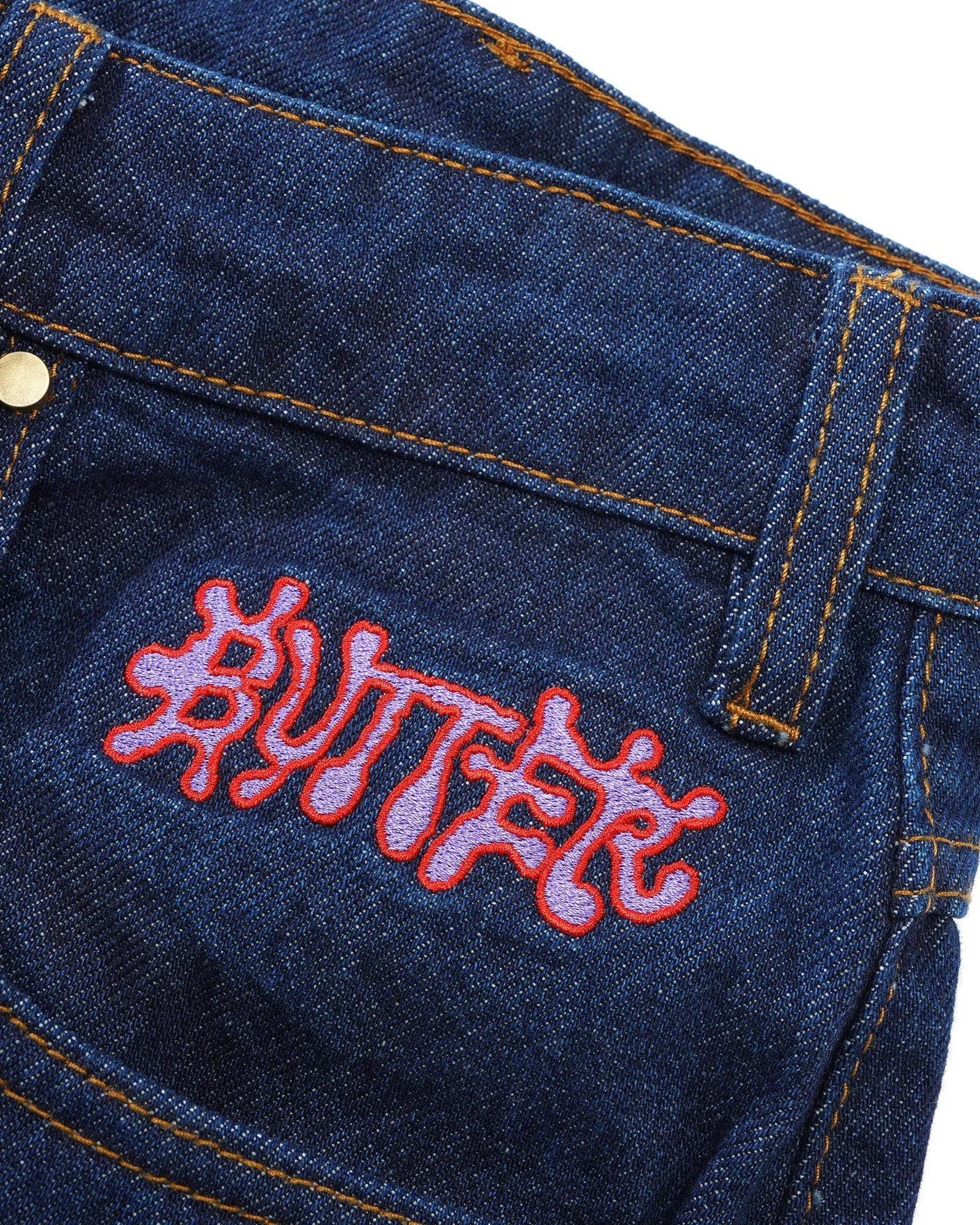 Butter Goods Ink Baggy Denim Jeans Raw Indigo