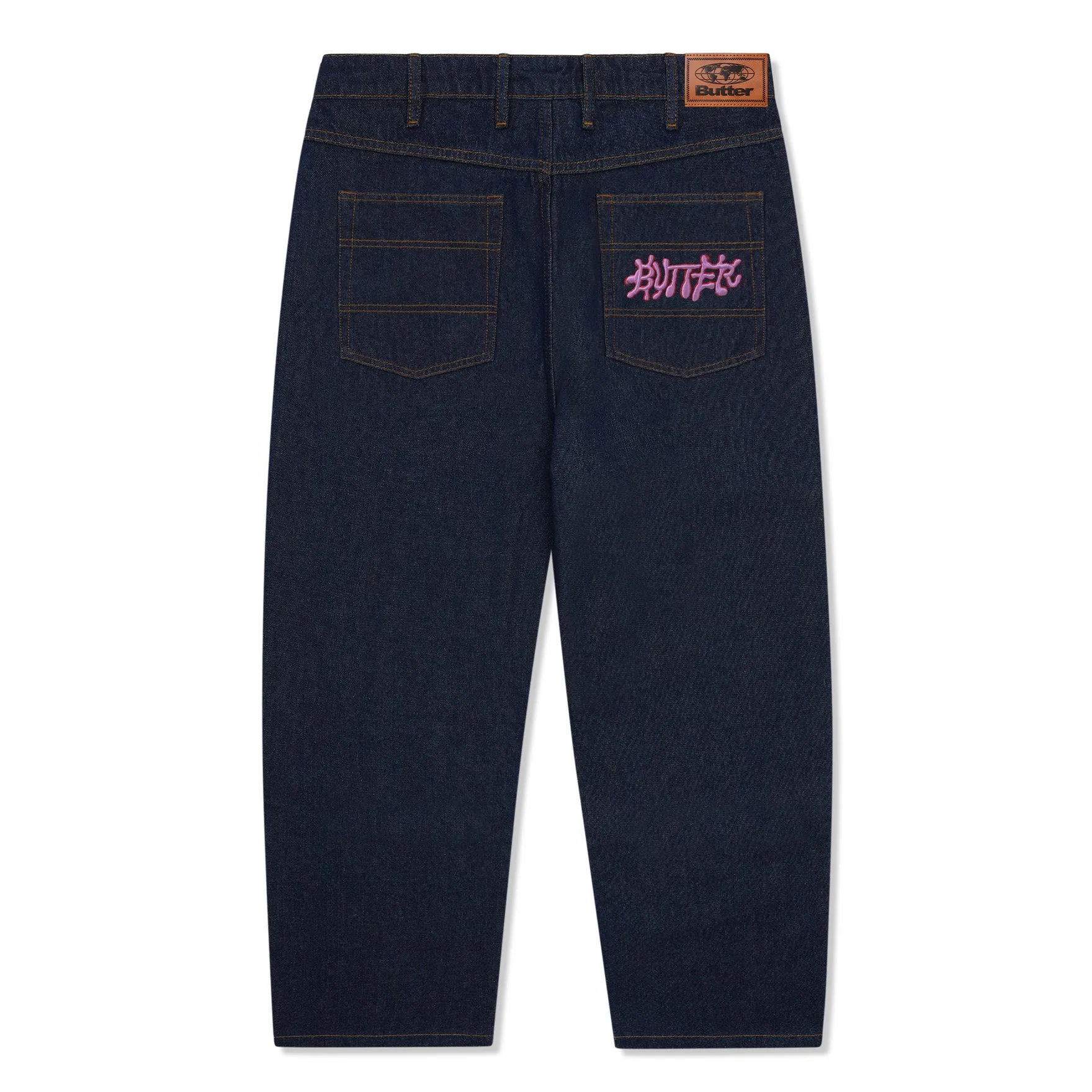 Butter Goods Ink Baggy Denim Jeans Raw Indigo
