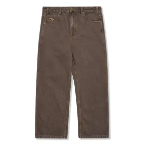 Butter Goods Pooch Relaxed Denim Jeans Washed Brown