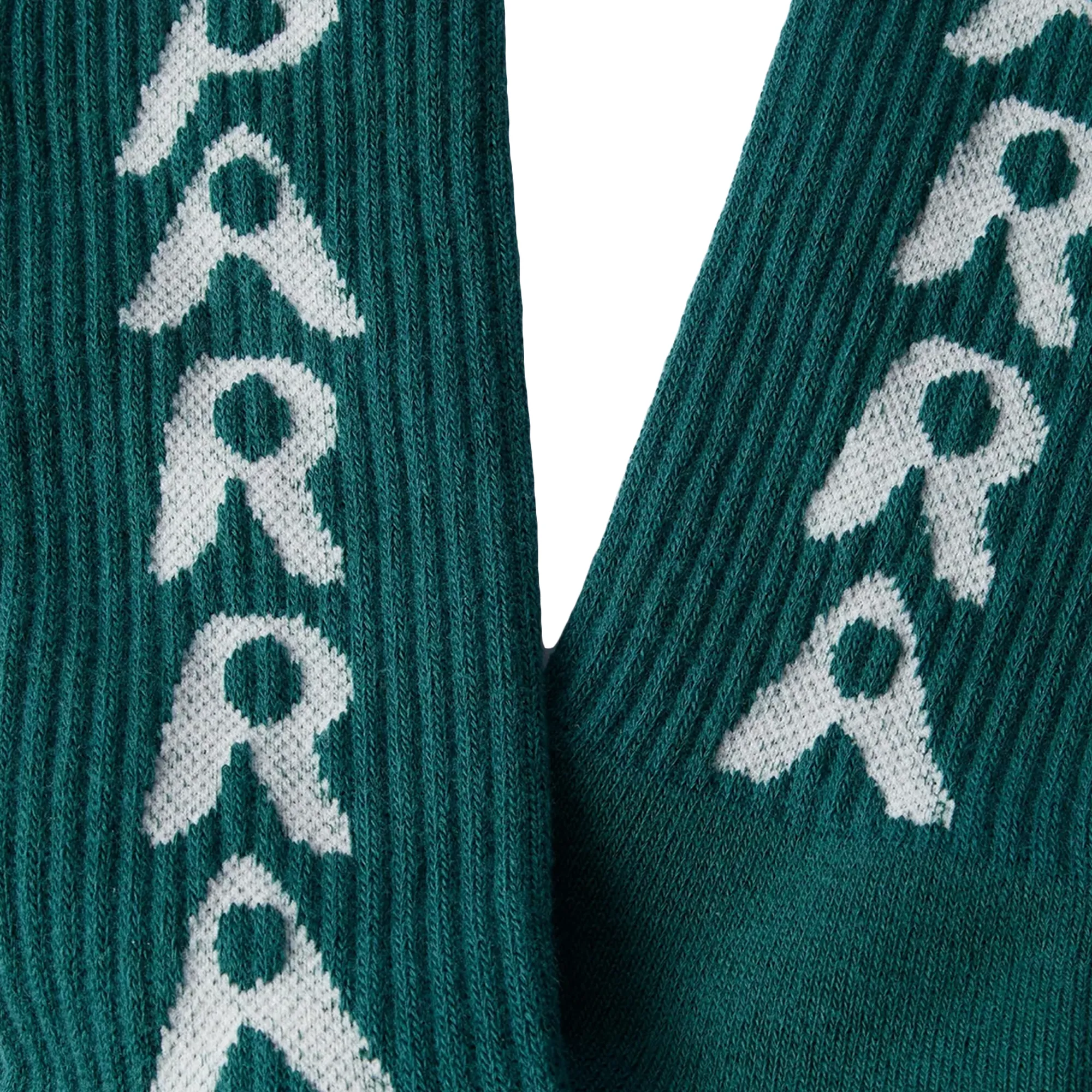 By Parra Hole Logo Crew Socks Castleton Green