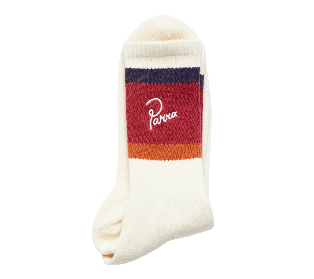 by Parra Script Logo Crew Socks