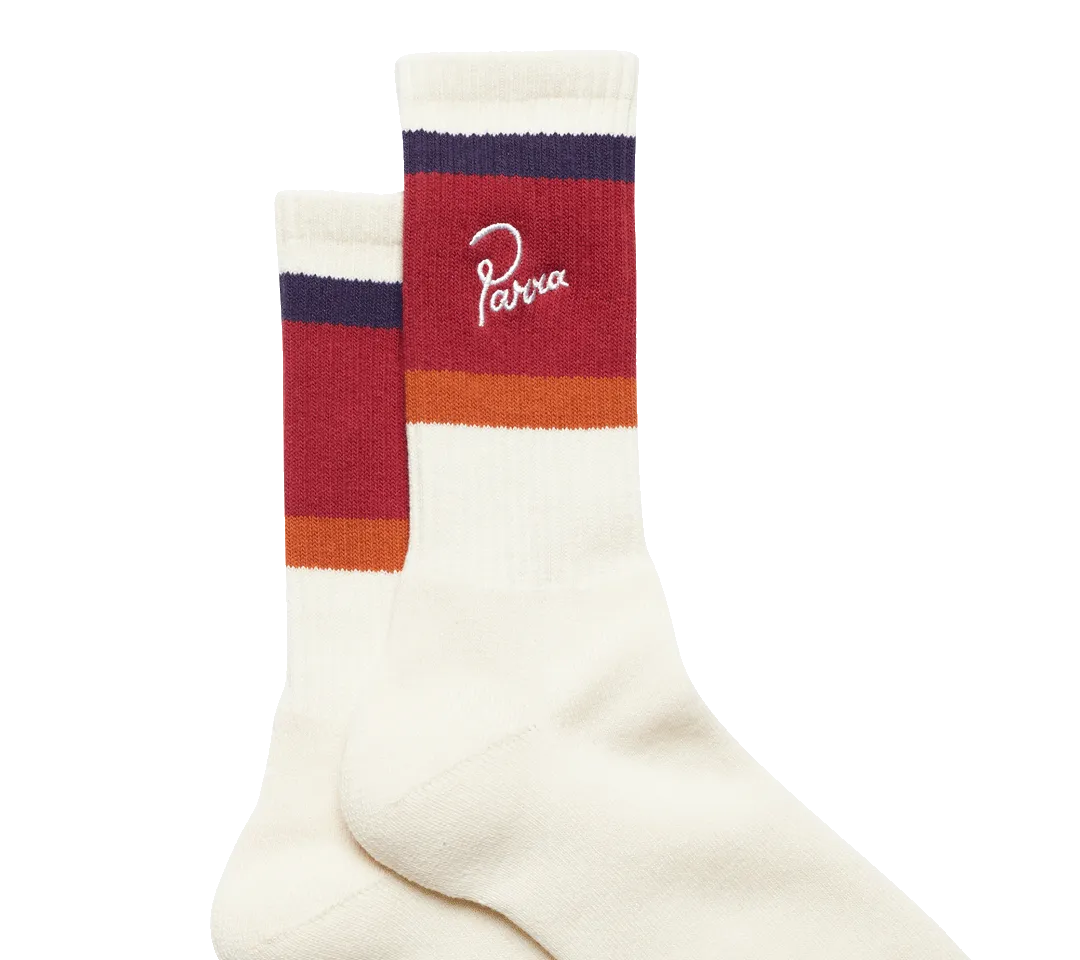 by Parra Script Logo Crew Socks