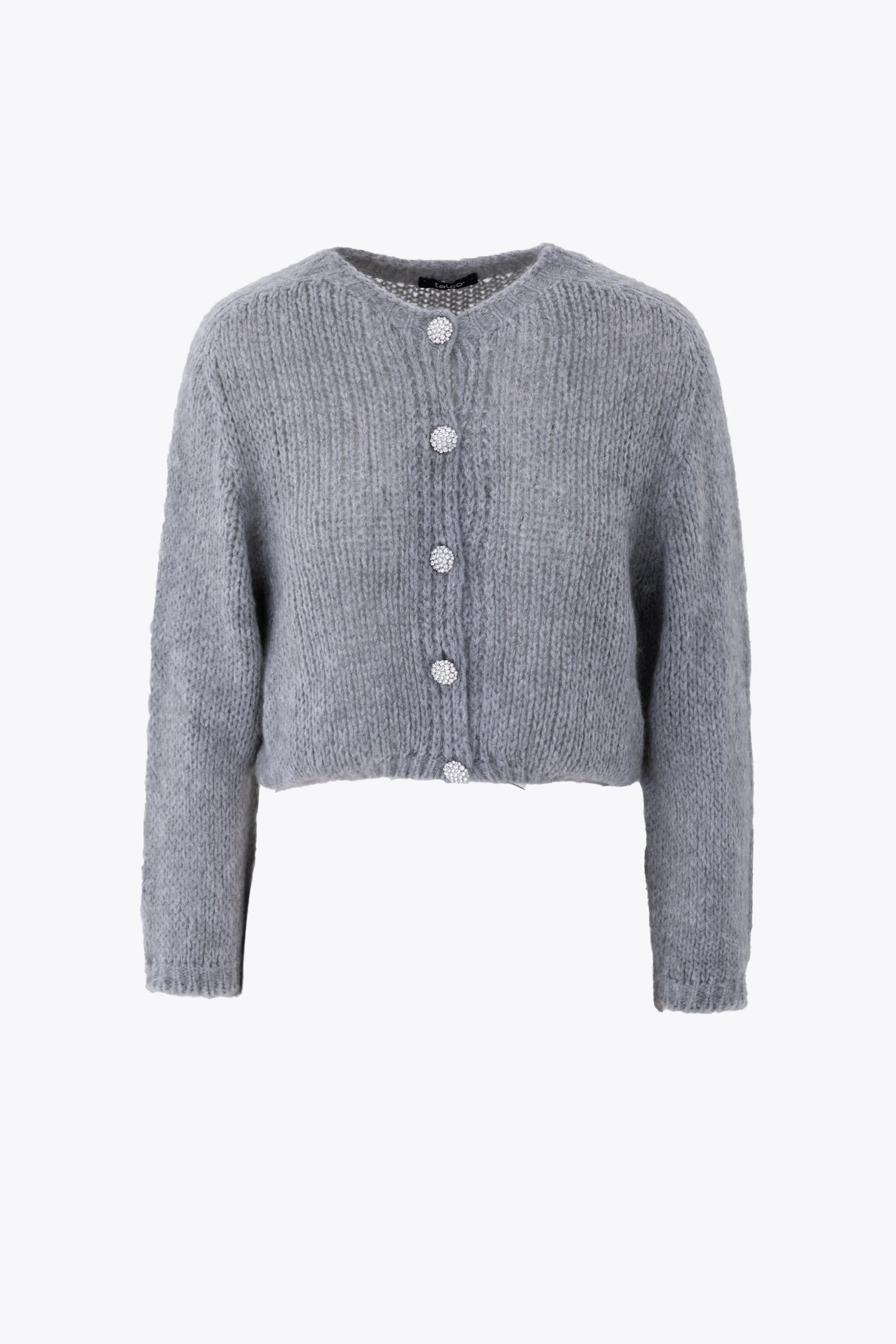 Cardigan con bottoni gioiello in mohair - FW25