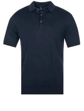 Cashmere Blend Polo Navy Blue