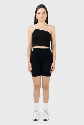 Contrast One Shoulder Cami Top