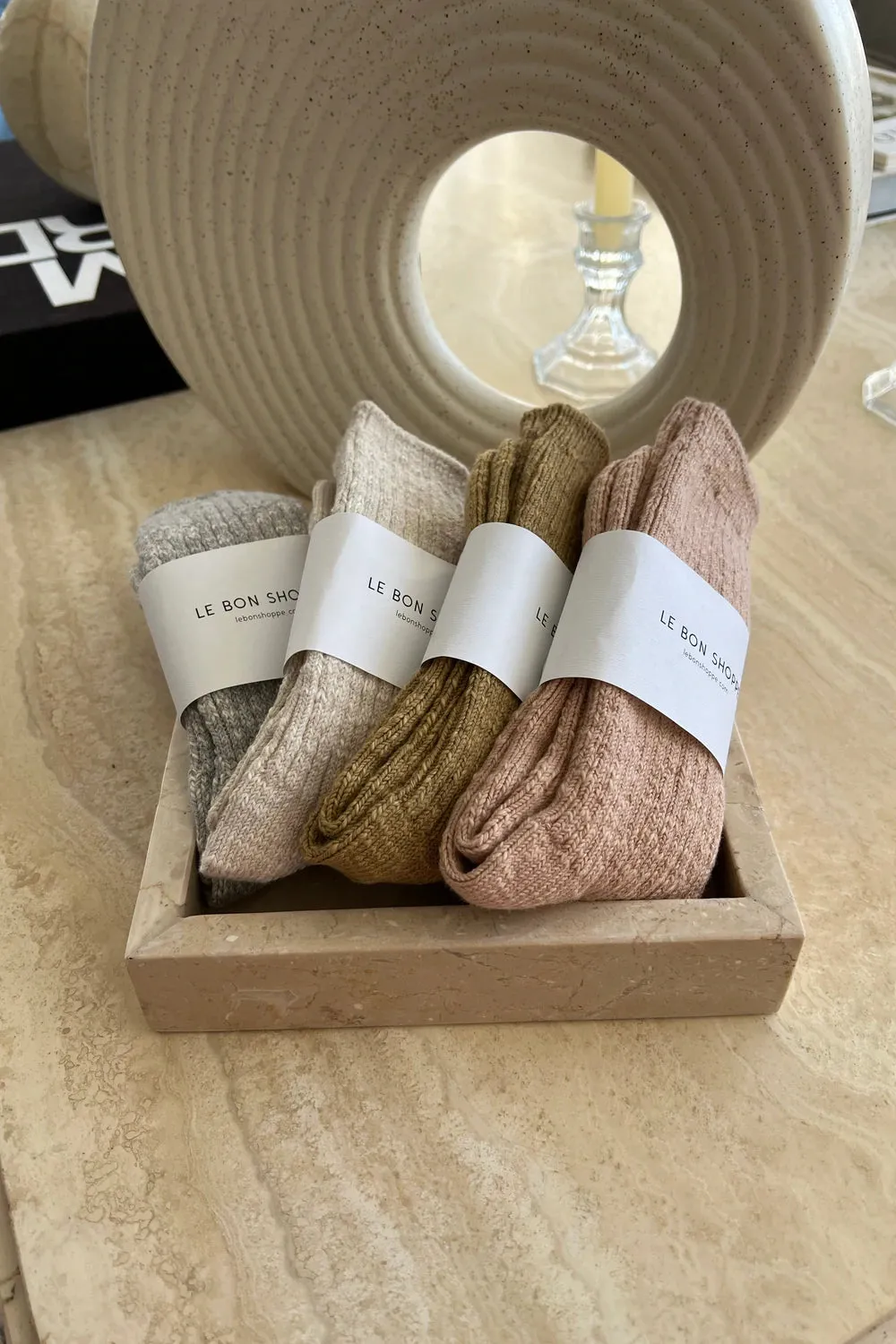 Cottage Socks - Heather Grey