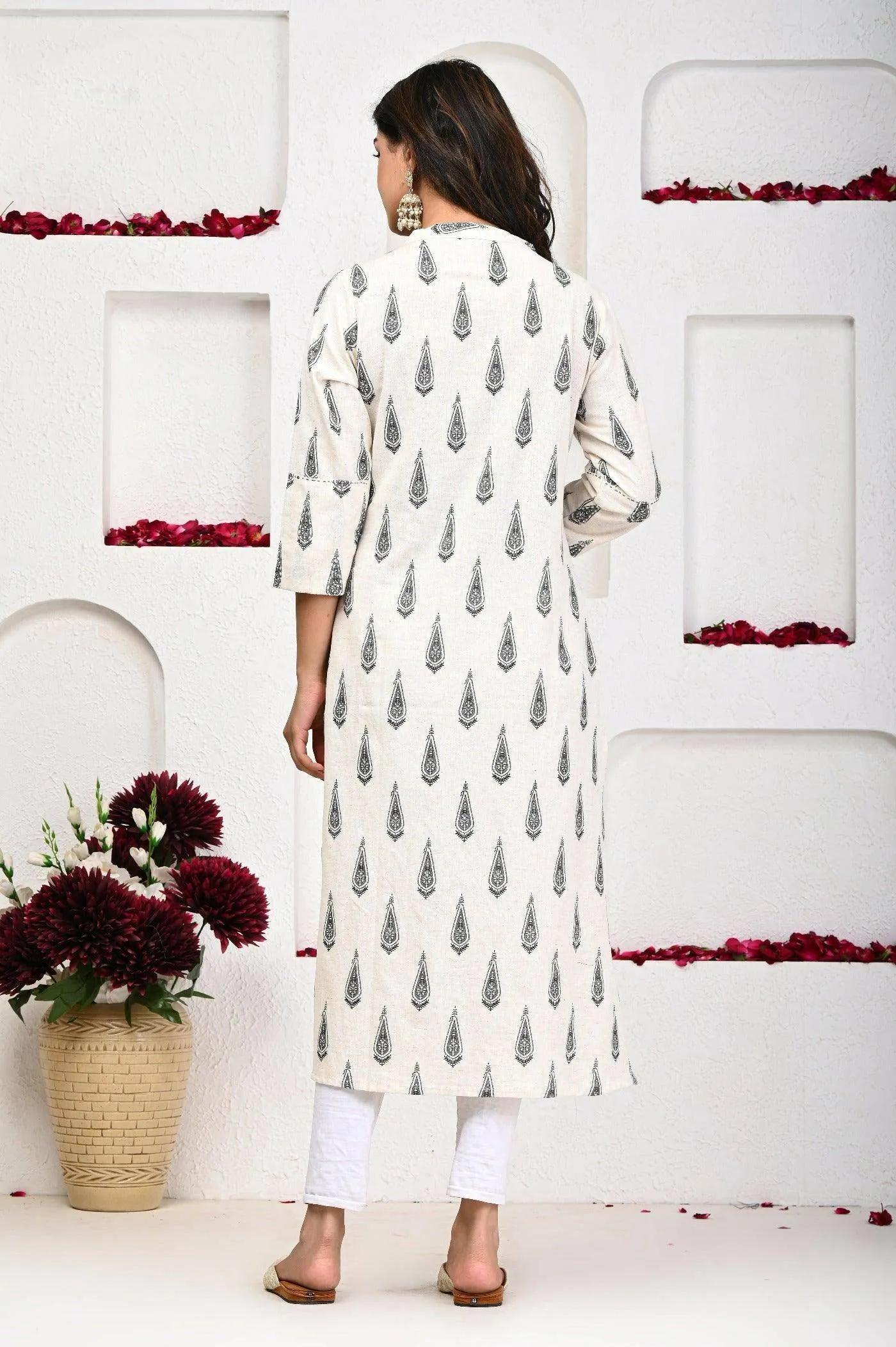 Cotton Flex Kurti Collection - Fresh Blossom Print