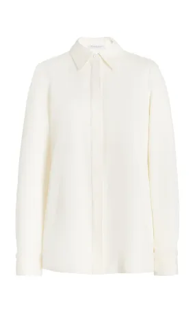 Cruz Shirt in Ivory Washed Silk