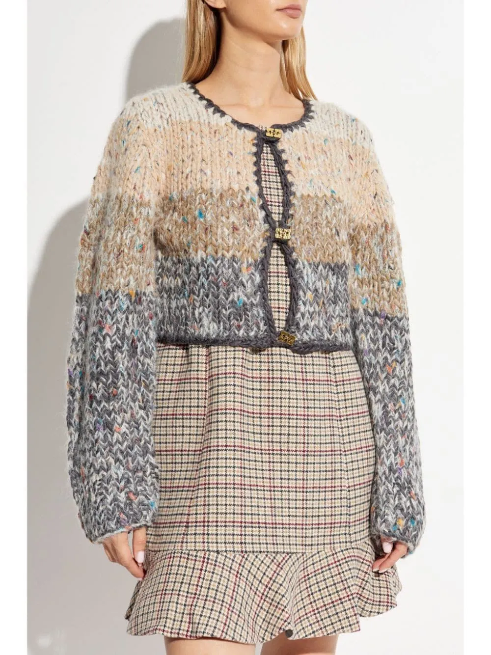 Handknit Crop Cardigan