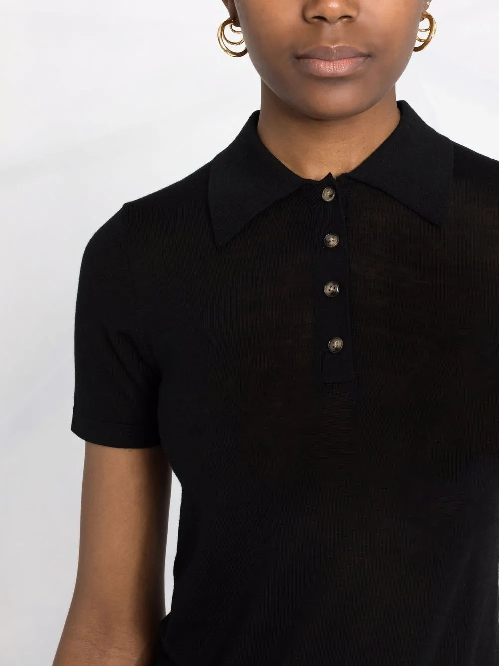 Hatti Superfine Merino Shirt in Black