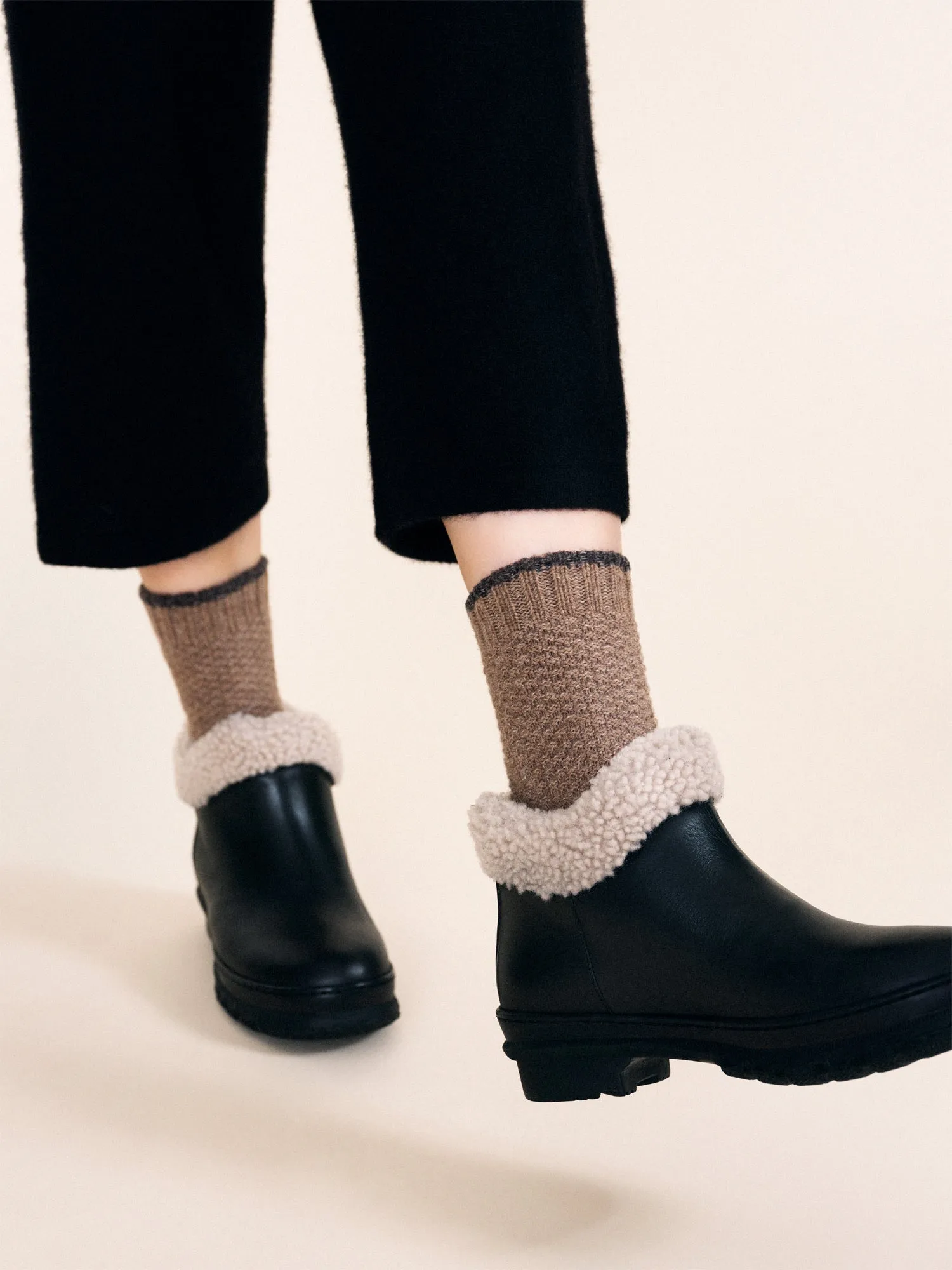 Honeycomb CB Wool Crew