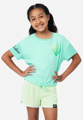 J Sport Graphic Drawstring Top