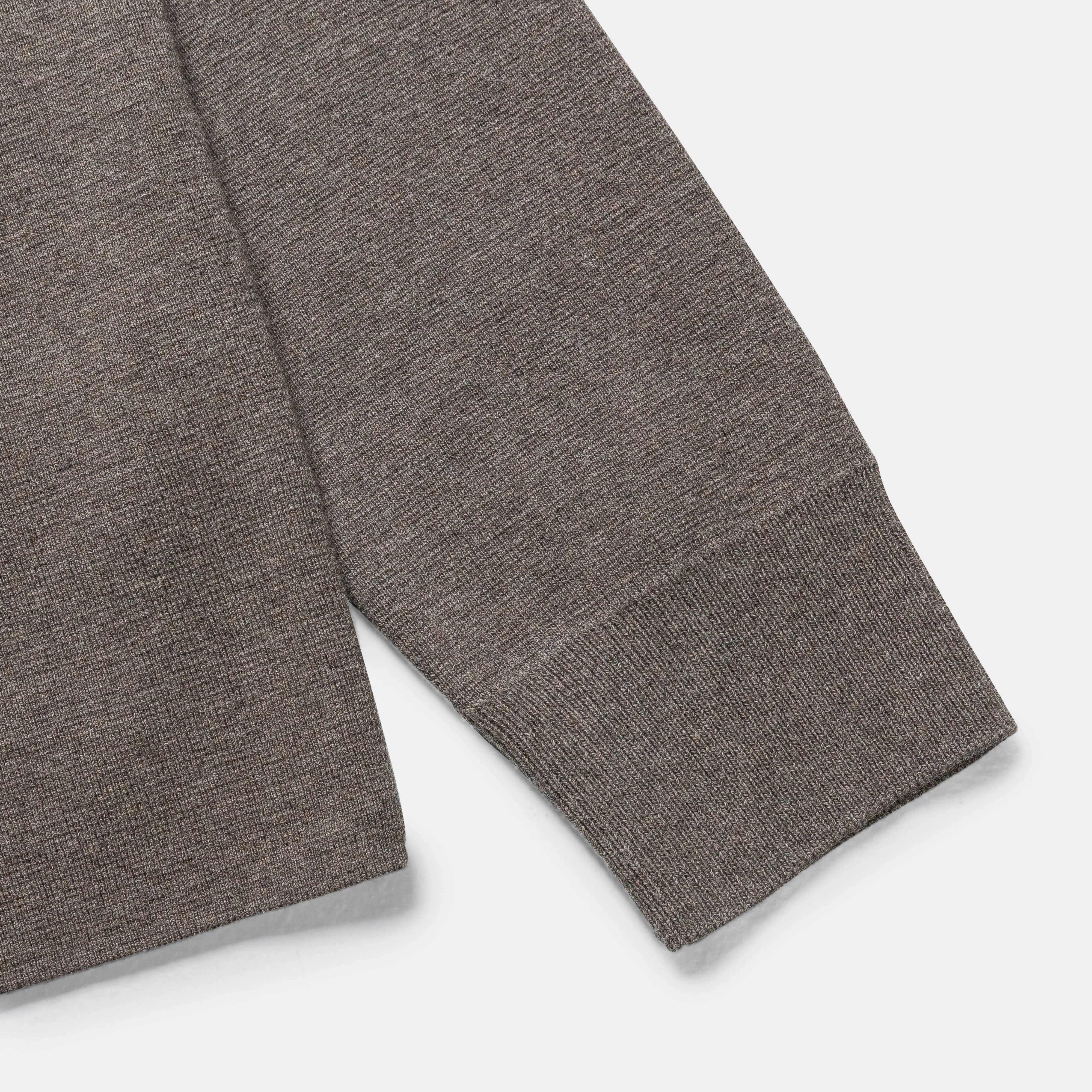 Kian Merino Cotton Milano Polo - Warm Grey