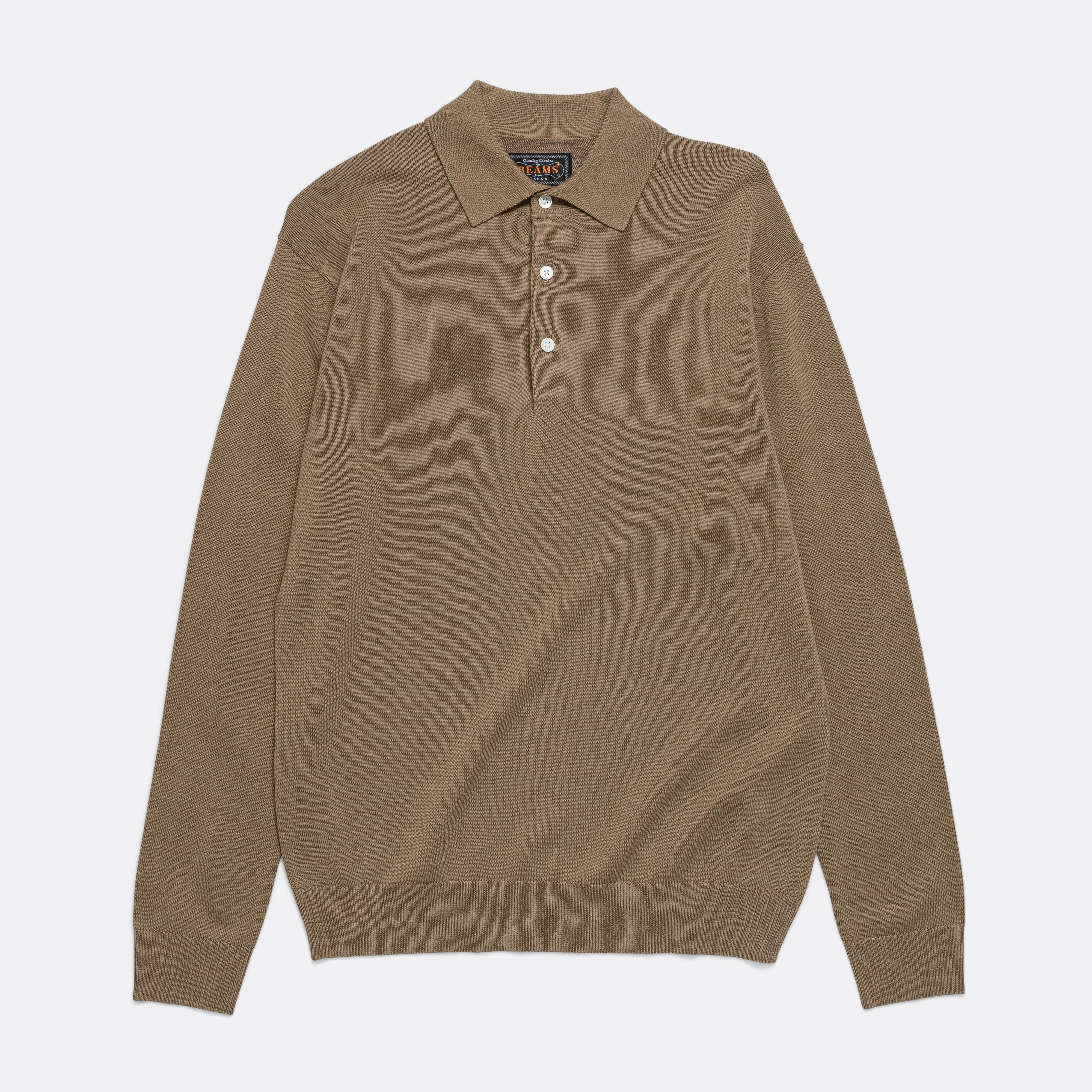 Knit Polo 12G - Mocha