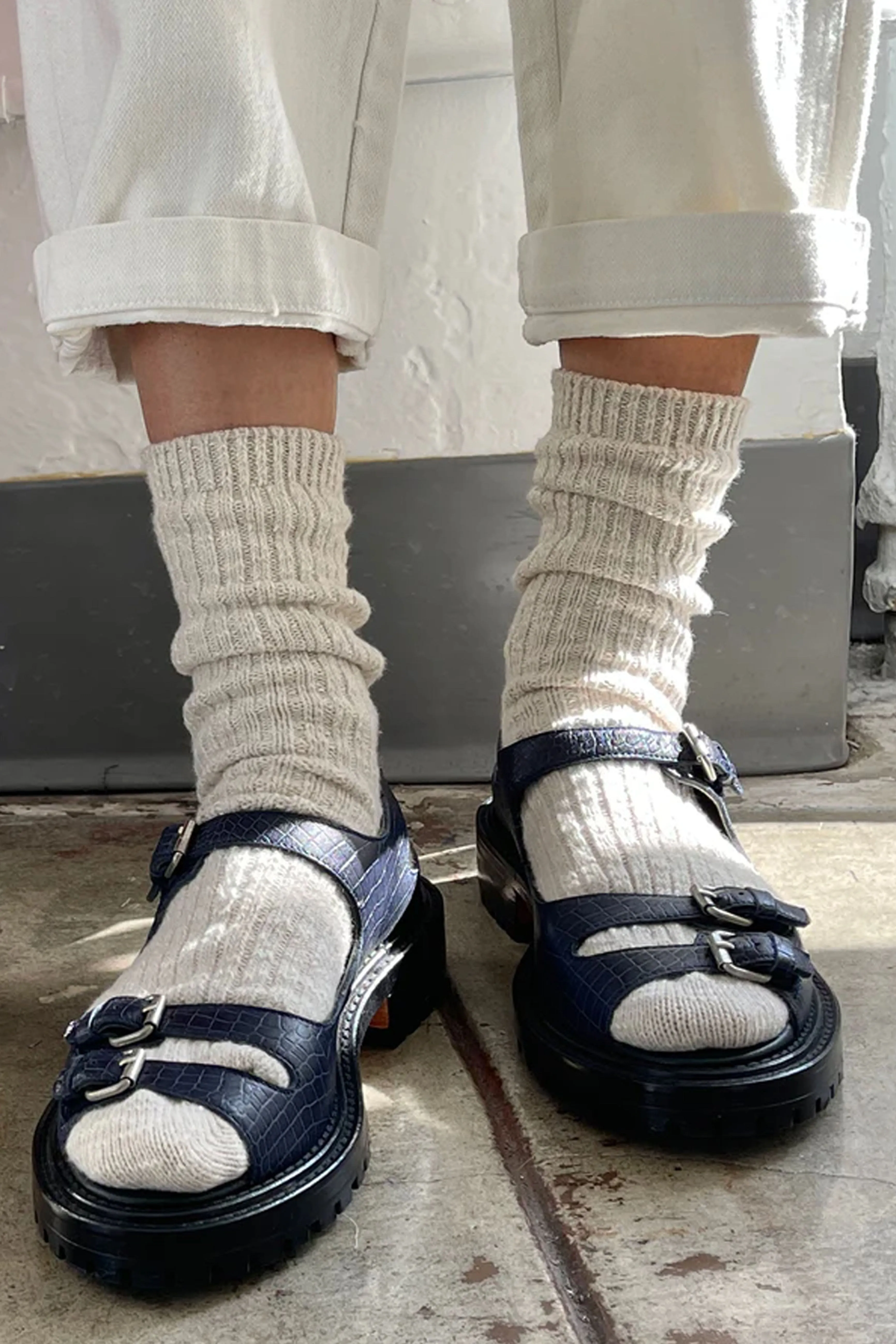 Le Bon Shoppe Cottage Oatmeal Socks