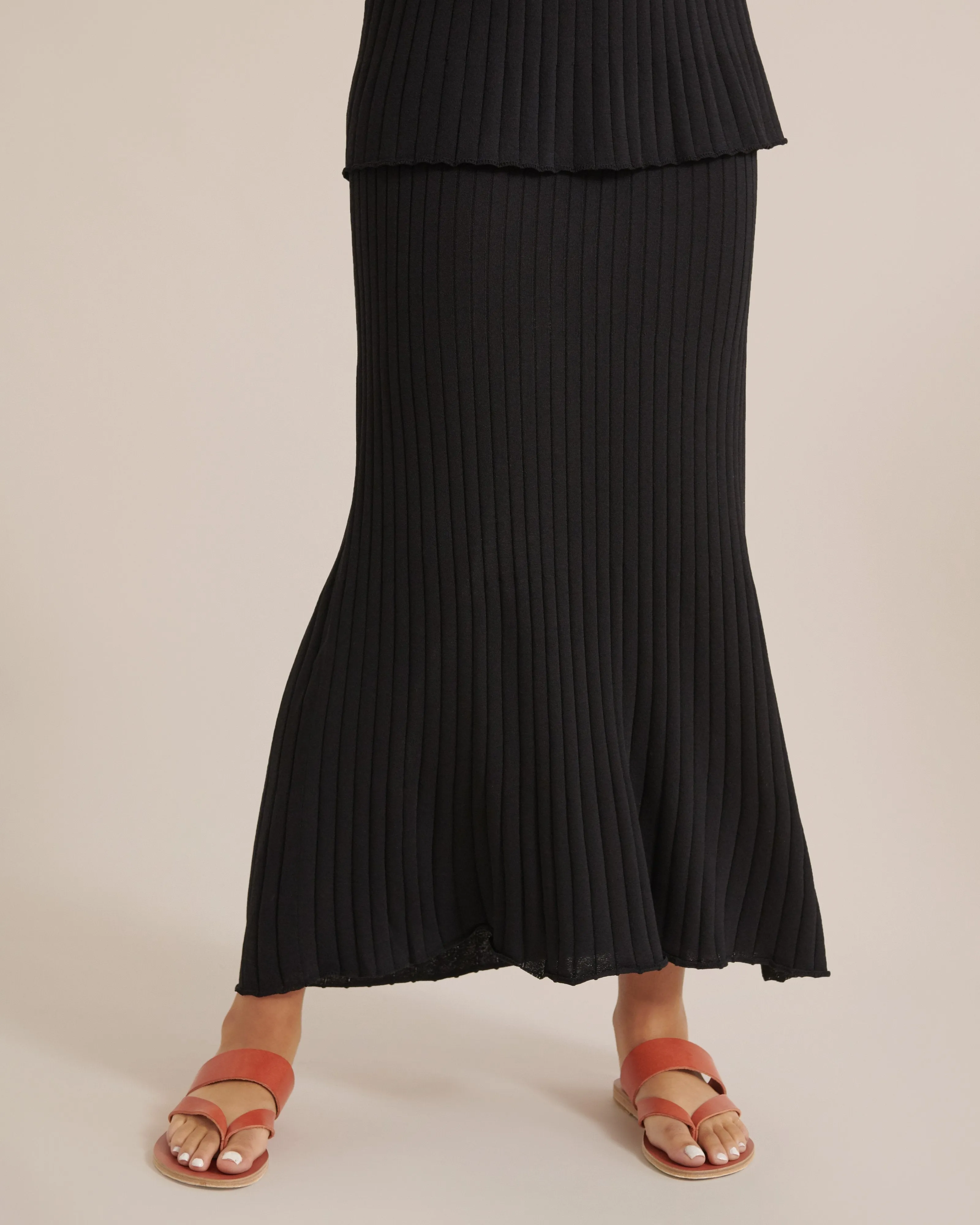 Mary Kate Ribbed Knit Skirt